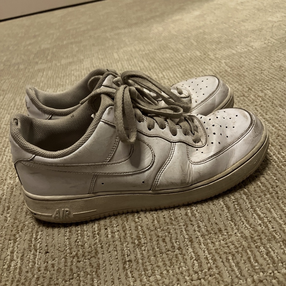 Two pairs of air forces sizes 9.5 and 10